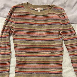 Zendaya x Tommy Hilfiger Metallic Striped Sweater